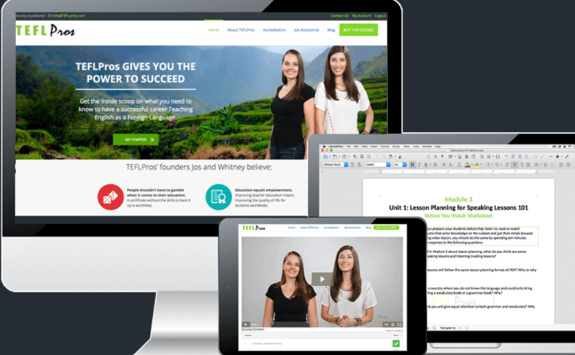 TEFL Pros Certification courses Online