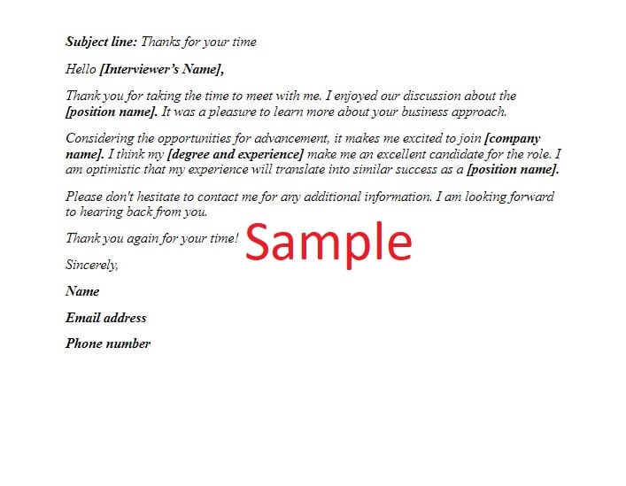 Top 10 Job Interview "Thank You" Letters & Emails - Interviewquestions247