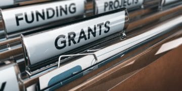 Folders with grants label