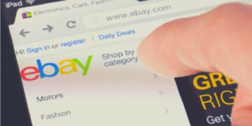 person shopping on ebay