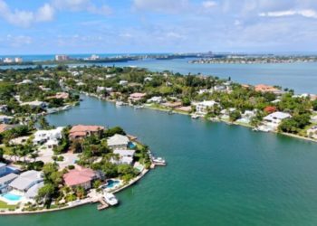 Aerial view of Sarasota, FL