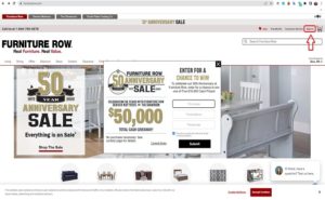 How to make Furniture Row credit card payment?