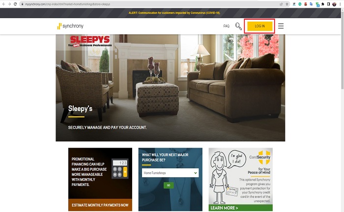 login sleepys