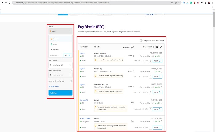 buy crypto paxful