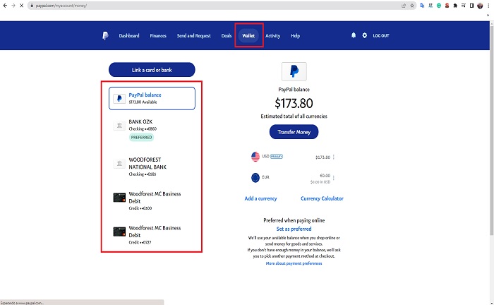 paypal wallet chime