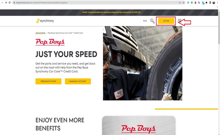 pep boys registration