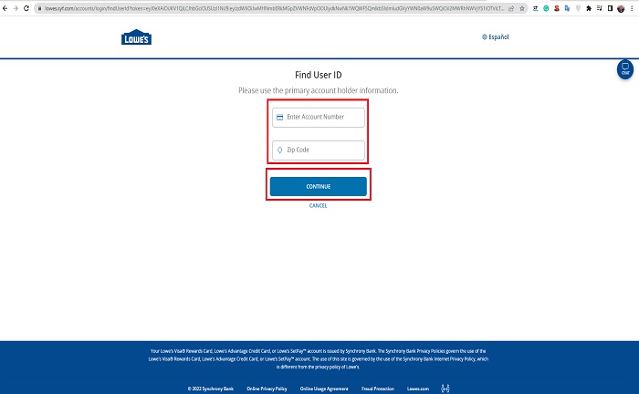 find lowes user