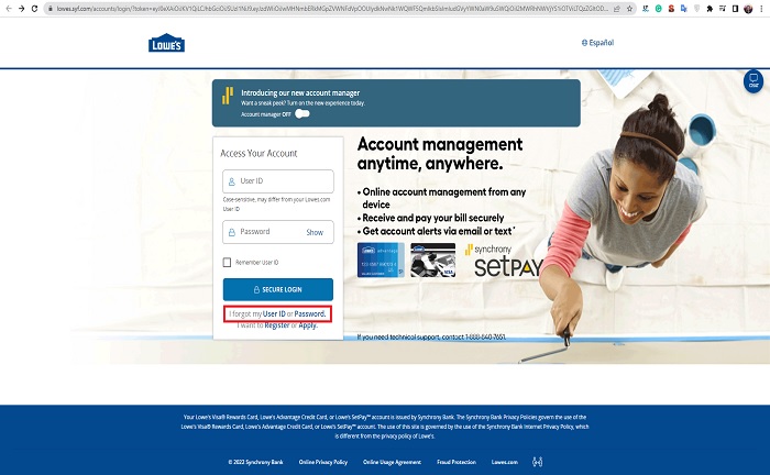 forgot password id