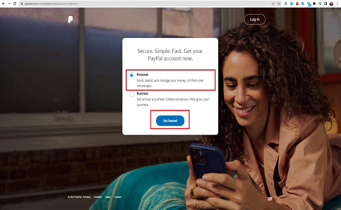 paypal personal account