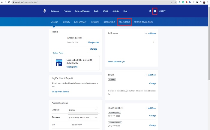 seller tools paypal