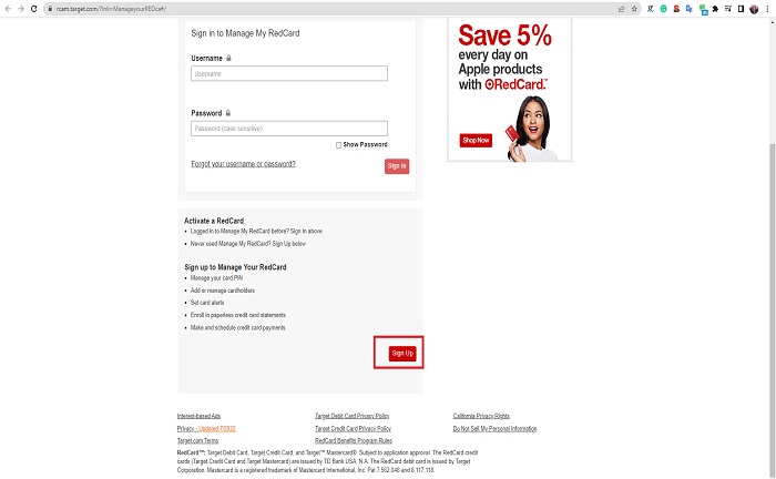List of 8 Target red card bill pay 2 Target Credit Card Payment and Account Login