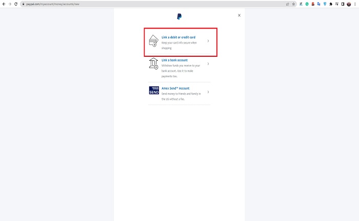 virtual card paypal