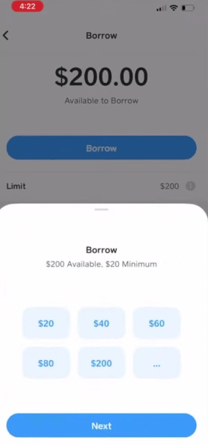 Cash App Borrow Limit