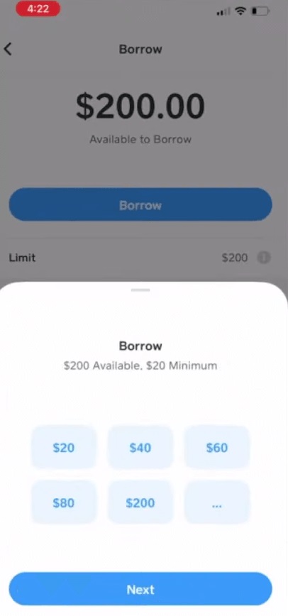 borrow cash app