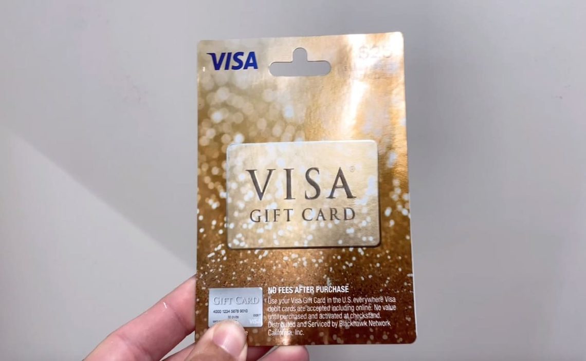 How to put a Visa Gift Card on Amazon?