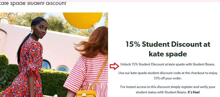 kate spade student discout official