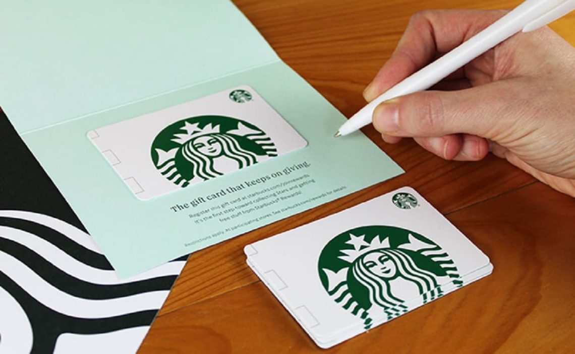 How to send Starbucks gift card via text?