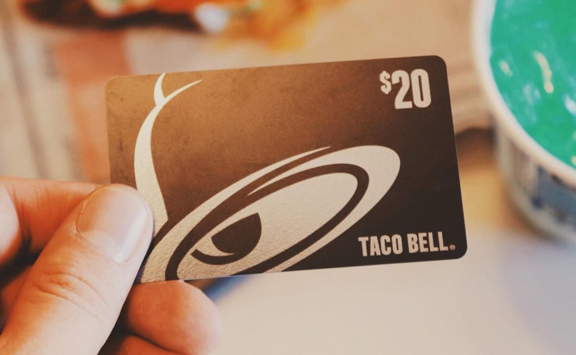 How to add Taco Bell gift card to app?