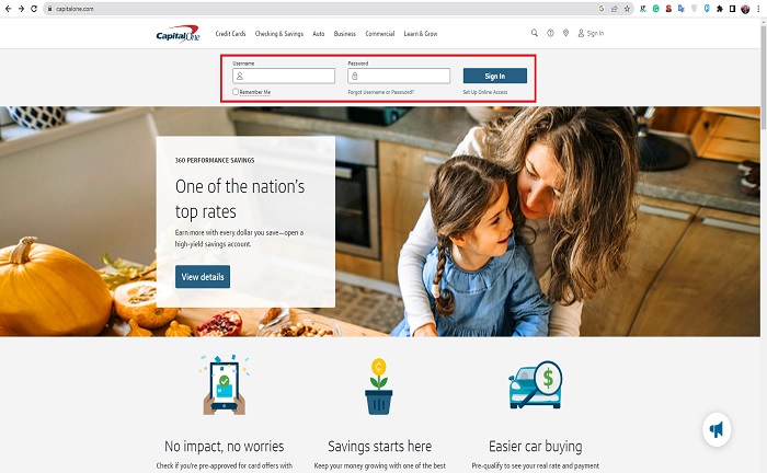 capital one login
