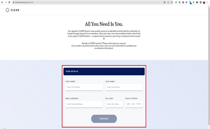 clear amex