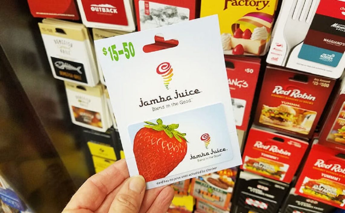 How to use Jamba Juice Gift card online?