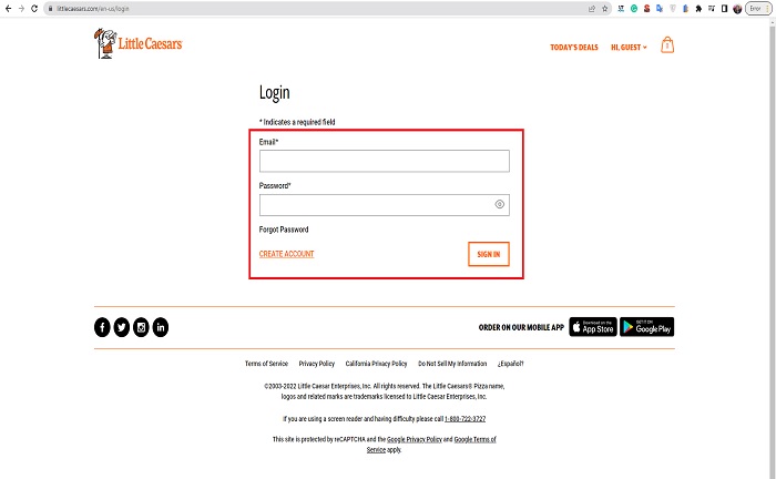How To Use A Little Caesars Gift Card Online