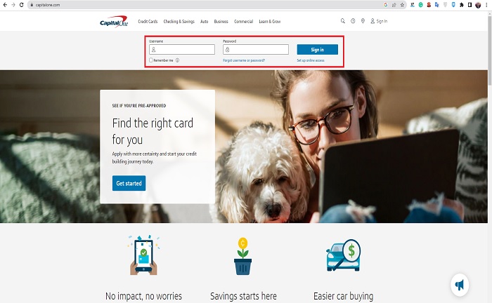 capital one login