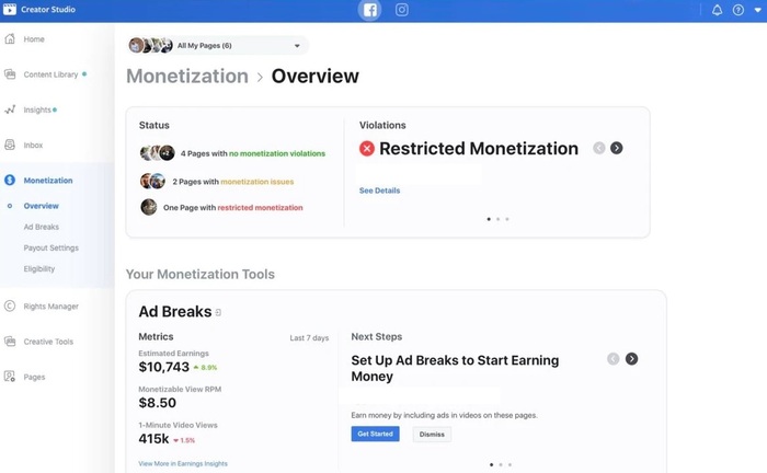 facebook reels monetization