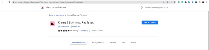 klarna extension