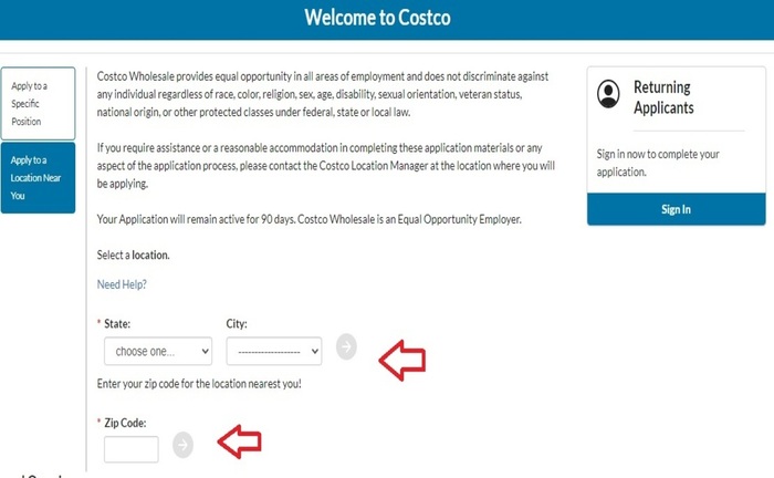 retail jobs near me costco