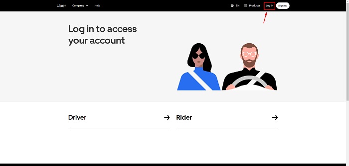 uber login
