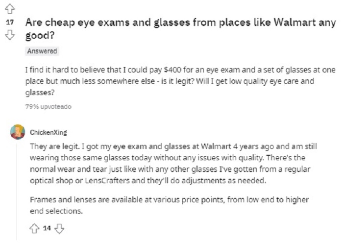 walmart eyes exam