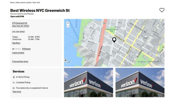 Find a Verizon Store close to me