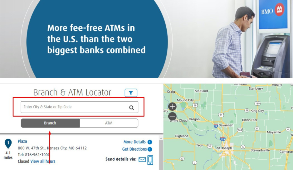 How do I find BMO Harris locations near me