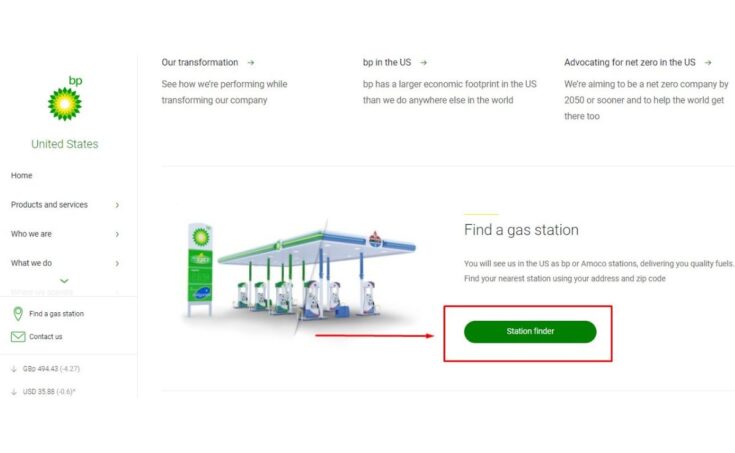 How do I find BP Gas stations near me