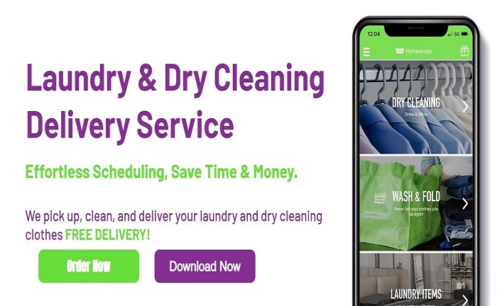 hamperapp laundry dry cleaning near me