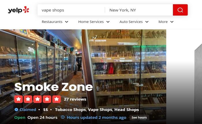 vape shop near me new york