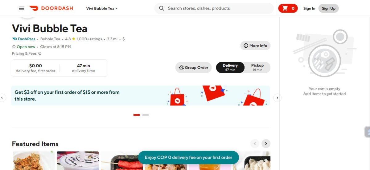 How to find the best Bubble Tea locations near me - doordash