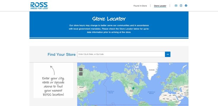 ross store locator