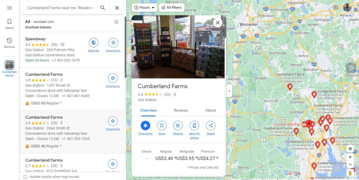 How do I find the nearest Cumby's locations I