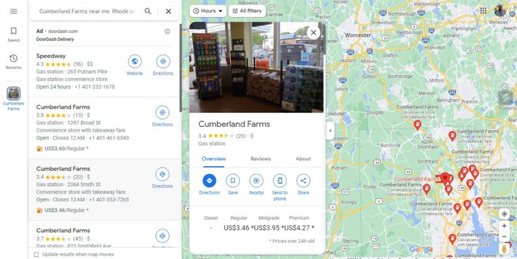 Cumberland Farms Near Me • Address, Hours and Phone Numbers