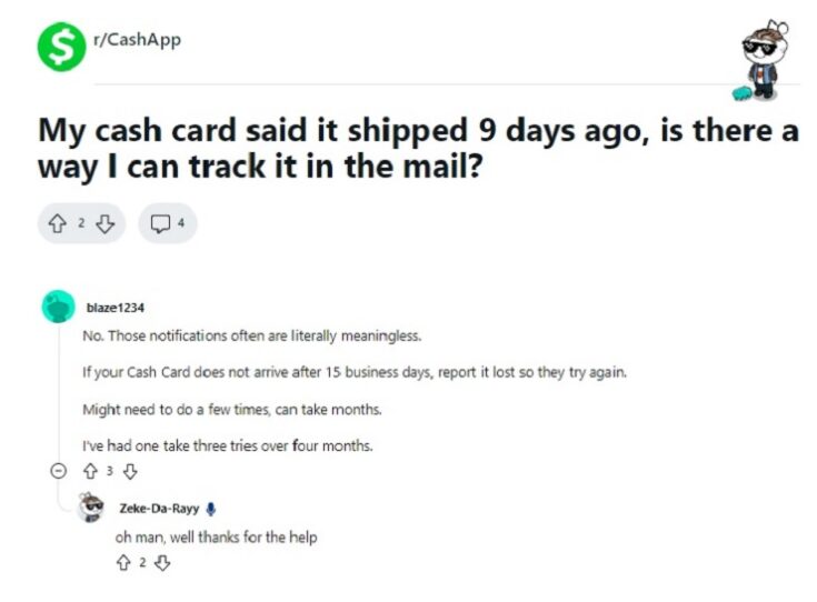 Can I Track My CashApp Card In The Mail 