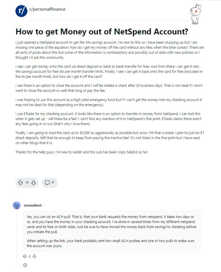 get money netspend reddit