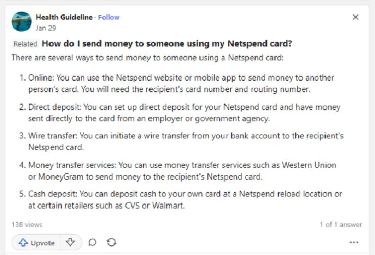 How to transfer money from one Netspend card to another?