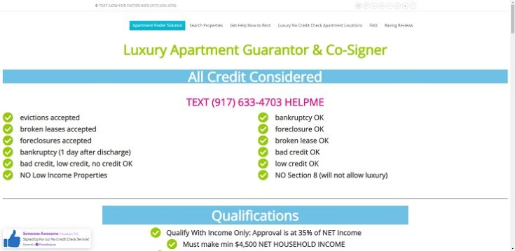 Luxury No Credit Check Apartment Lease Guaranty & Apartment Approval Service San Diego, CA