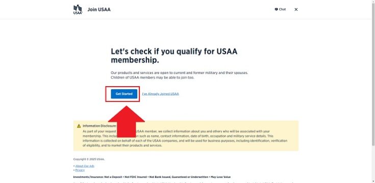 usaa get started