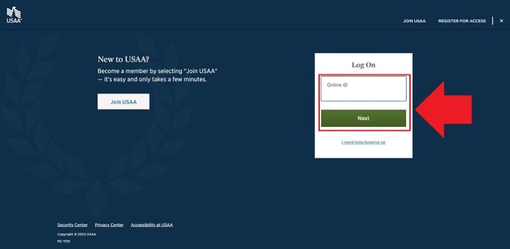 usaa log on id
