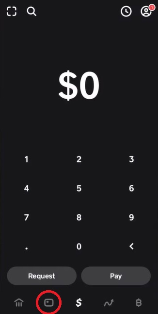 Cash App home page
