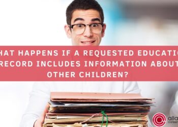 What happens if a requested education record includes information about other children (1)