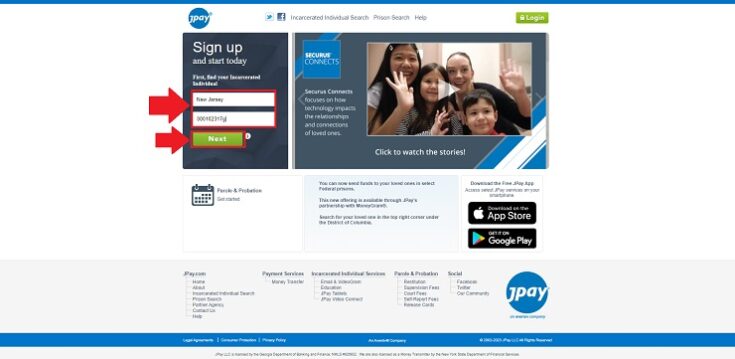jpay sing up
